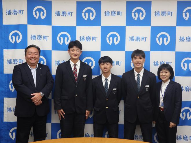 表敬訪問（ハンドボール）