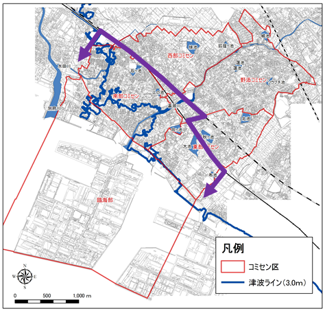 津波避難対象区域