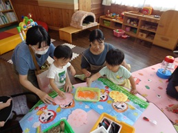 一緒に作って楽しいね