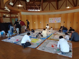 お絵描きの様子