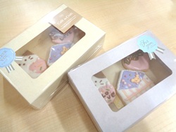 クッキーが箱に入っているようす