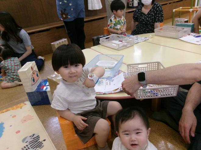 お父さんとおそろいの時計だよ