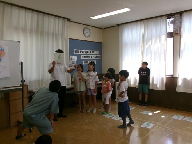 答え合わせをしている様子