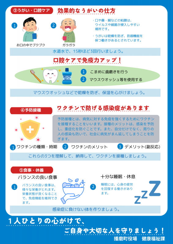 感染症対策（播磨町役場健康福祉課健康福祉課）