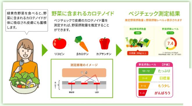 ベジチェック解説画像（カゴメHP）