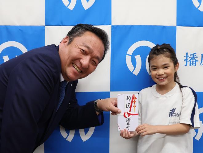 表敬訪問（谷垣琉華さん）
