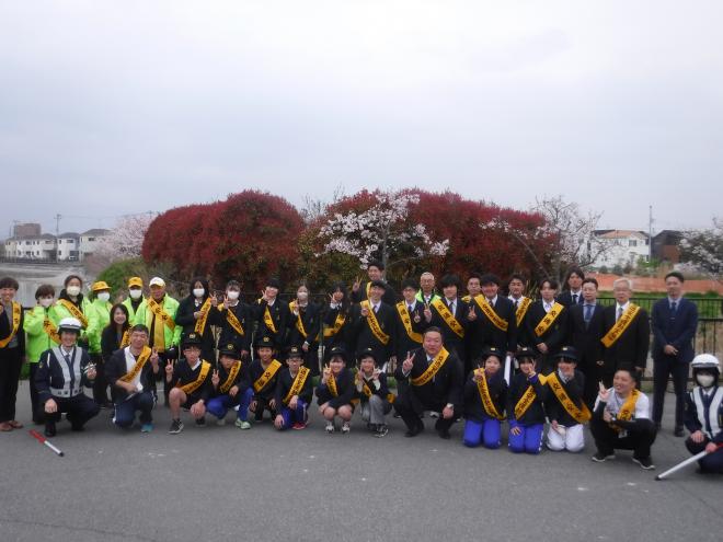 春の交通安全運動集合写真