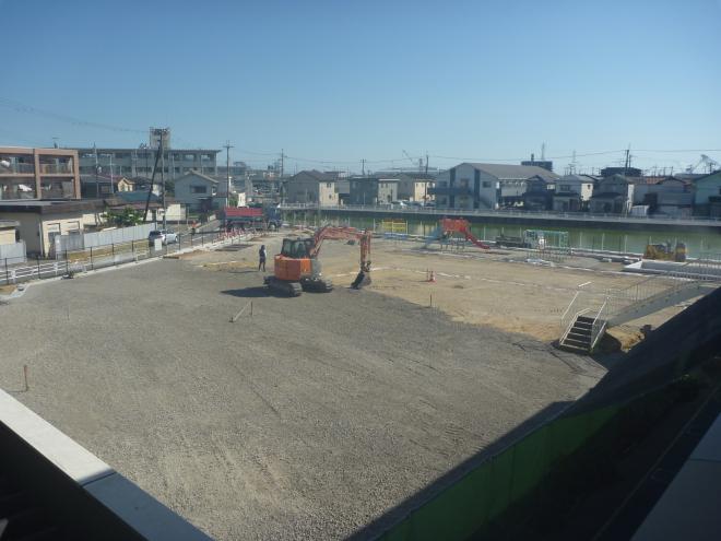 園庭工事写真