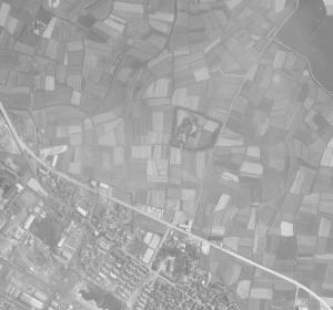 1961年蓮花寺周辺航空写真