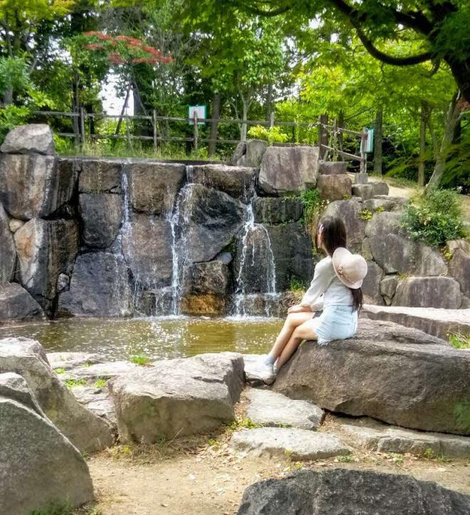 水の流れに癒されて